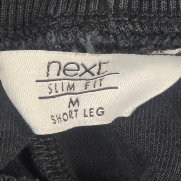 Next Pants Womens Size Medium Short Slim Fit Black Joggers Drawstring Pockets - Picture 10 of 16